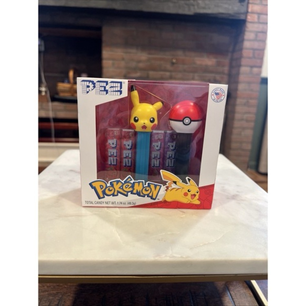 Pokemon Pikachu + Poke Ball 2 Pack Pez Dispenser & Candy Gift Set New Sealed Box